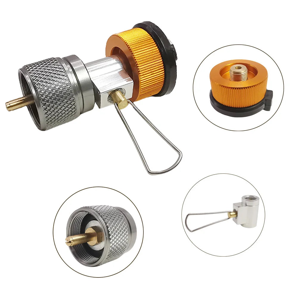 3-Piece Butane and Propane Refill and Conversion Adapter Set offered by the Northeast's best camping and hiking gear provider, The Adirondack Tool Co.