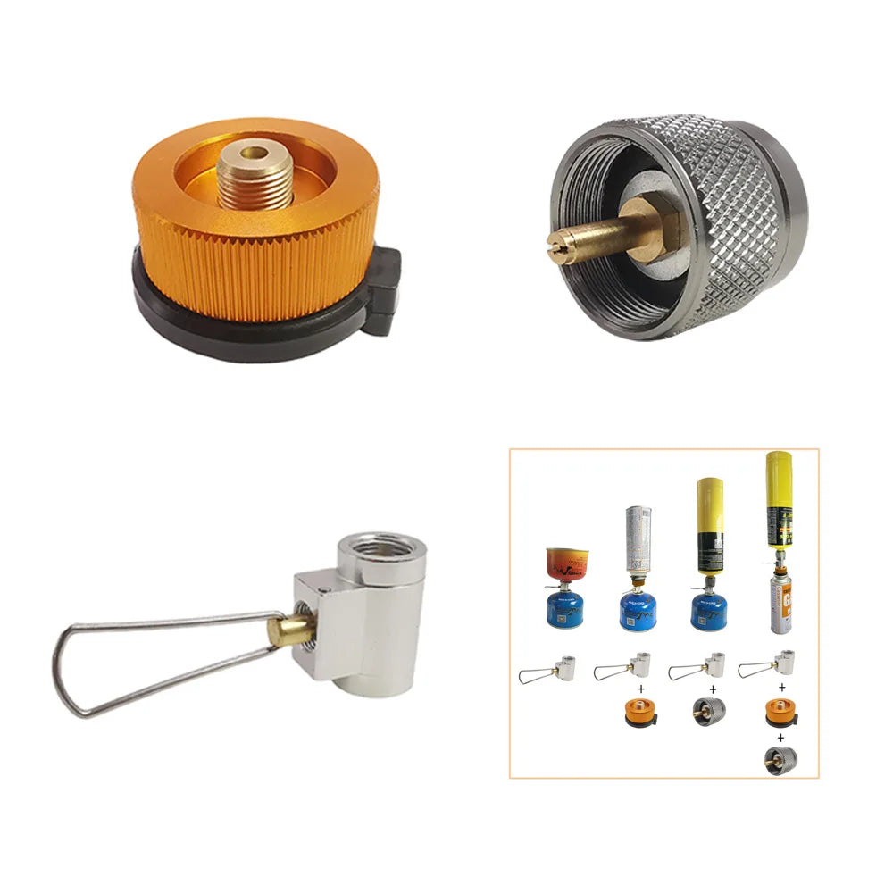 3-Piece Butane and Propane Refill and Conversion Adapter Set offered by the Northeast's best camping and hiking gear provider, The Adirondack Tool Co.