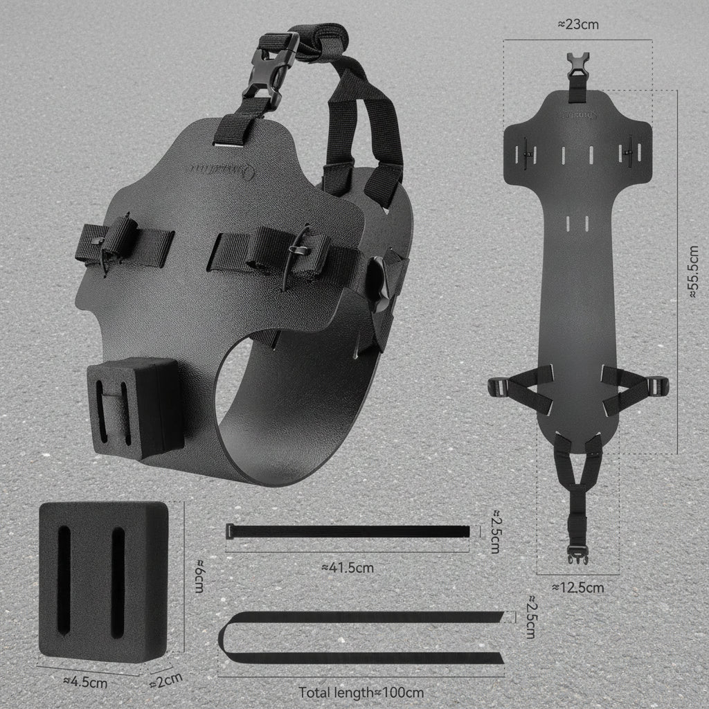 Bike rack with measurements