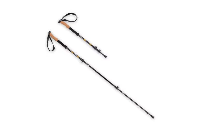 Two hiking poles from The Adirondack Tool Co. on a white background