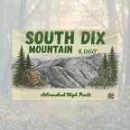 Flag with 'South Dix Mountain' and mountain illustration - Adirondack Summit Flag