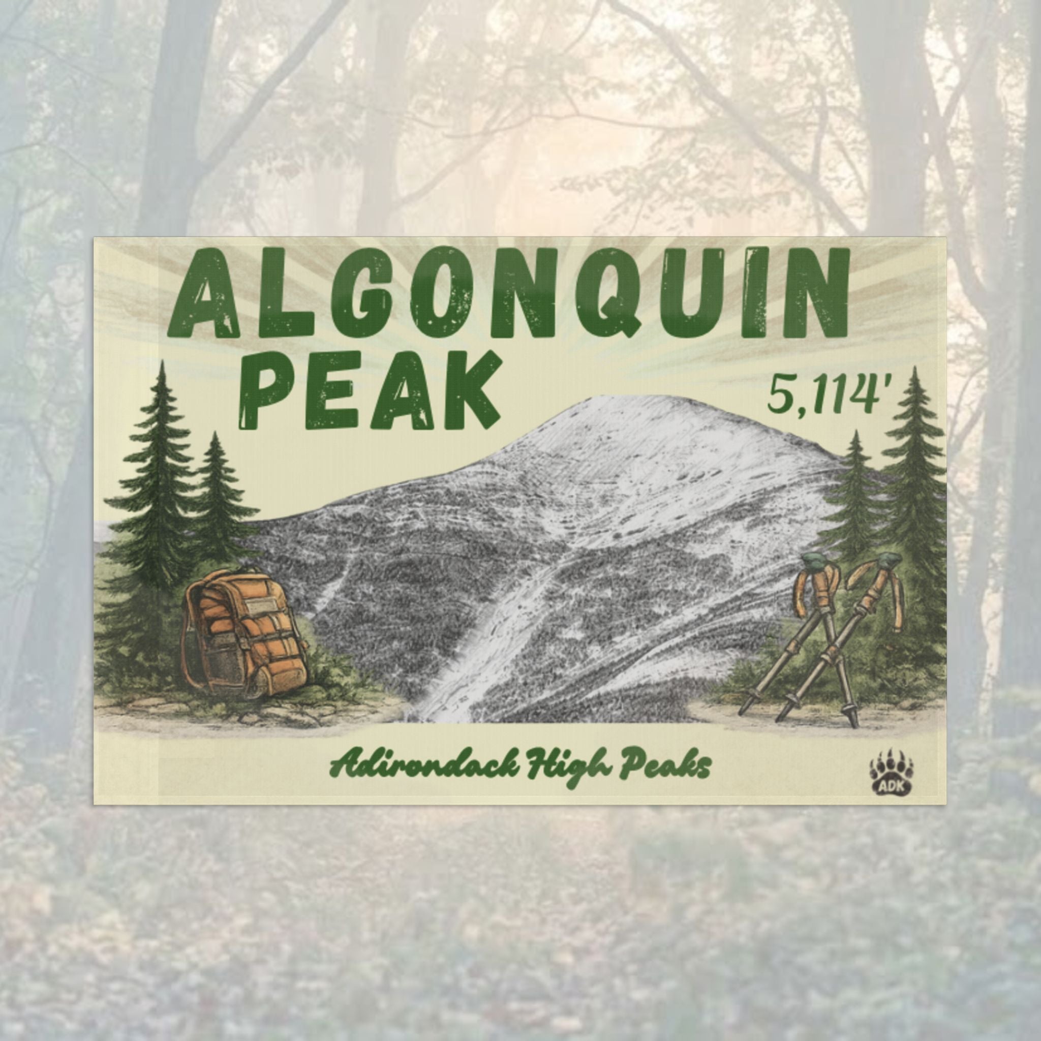 Algonquin Peak illustration - Adirondack Summit Flag