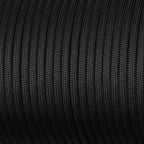 Close-up of black braided cord
