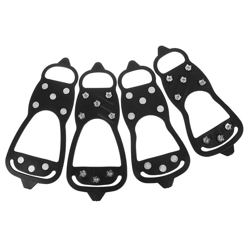 Steel Hiking Microspikes with Stretch-Fit Silicone Bindings