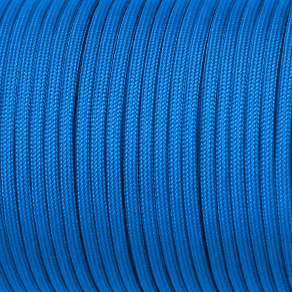 Close-up of blue braided cord