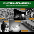 Collage of outdoor products with text highlighting their use for outdoor lovers.
