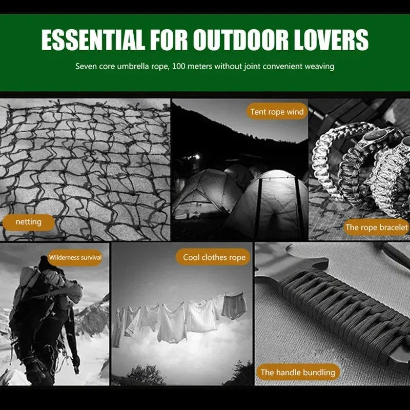 Collage of outdoor products with text highlighting their use for outdoor lovers.