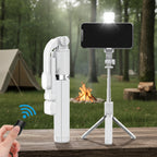 Selfie Stick with Built-In Flash and Bluetooth Remote