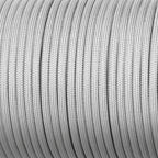 Close-up of gray braided cable