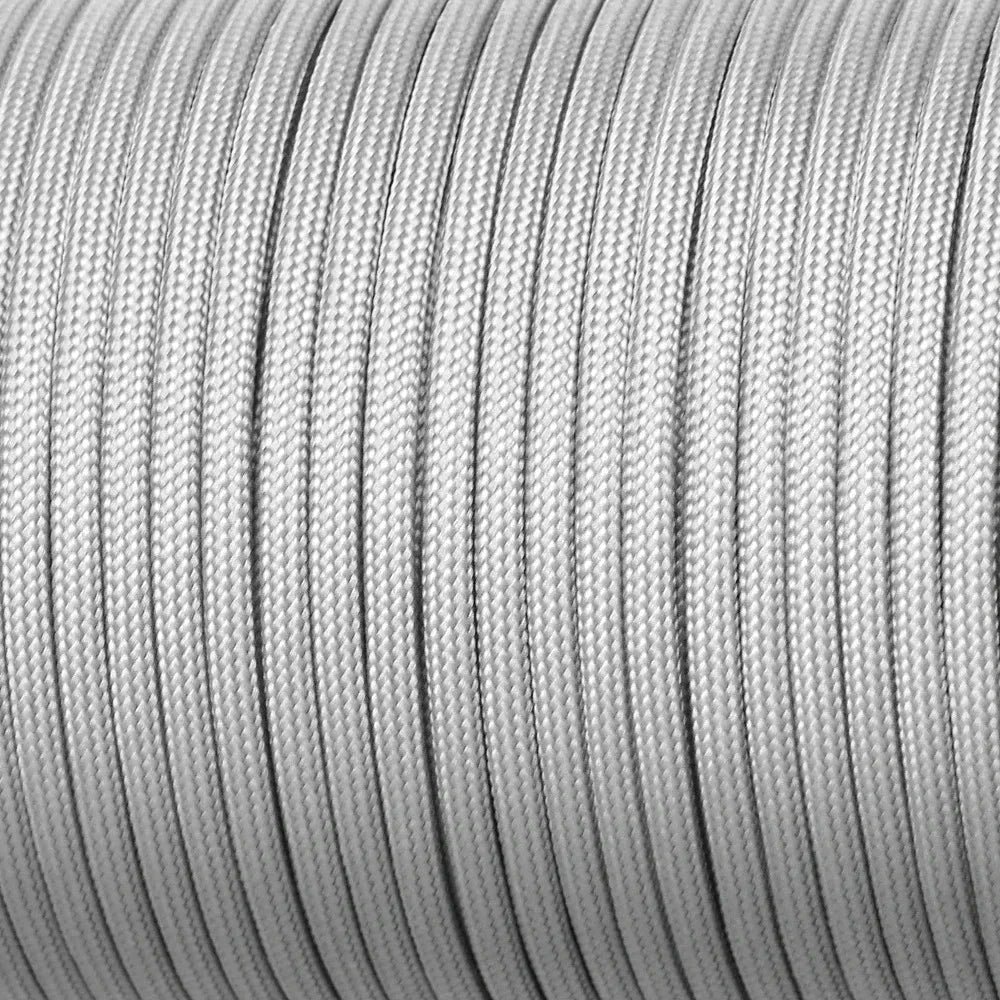 Close-up of gray braided cable