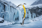 Black and yellow ice climbing axe offered by The Adirondack Tool Co.