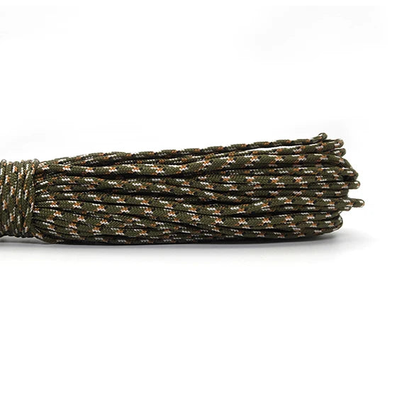camouflage colored 2mm paracord rope - offered by the best hiking and camping gear store in Vermont, The Adirondack Tool Co.