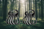 Set of black carabiners on a white background - offered by the best hiking store in New York, The Adirondack Tool Company