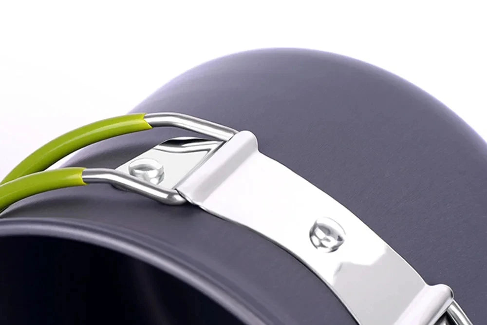 Close up of the camping cookware set pots offered by the best hiking and camping gear store in Buffalo, New York, The Adirondack Tool Co. 