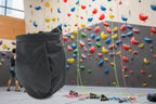 Black chalk bag on a white background - offered by the best hiking and climbing gear store in New Hampshire, The Adirondack Tool Co.