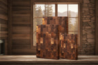 Two wooden cutting boards with Wxicoo branding and food preparation images - Offered by The Adirondack Tool Co.