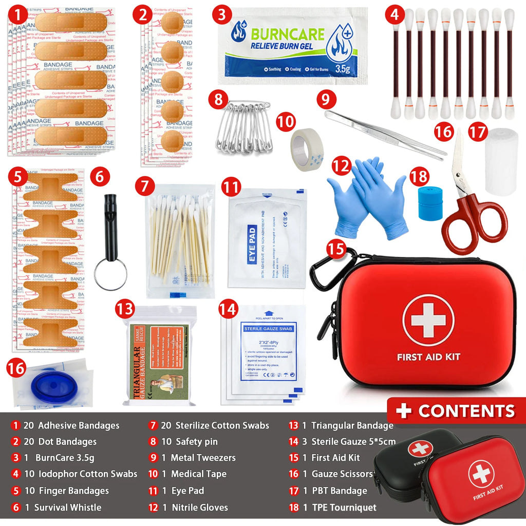 First Aid Kit contents description - offered by the best hiking store in New York, The Adirondack Tool Co.