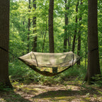 Camping hammock with mosquito net