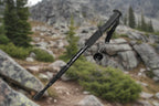 Black hiking pole with adjustable shaft on a white background - offered by the best outdoor gear store in America, The Adirondack Tool Co.