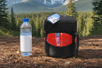 Comparison of The Adirondack Tool Co. sleeping bag with a water bottle