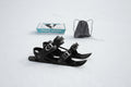 Black snow skates and accessories offered by the best outdoor gear store in New York, The Adirondack Tool Company