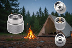 Four Butane / Propane Tank Valve Conversion Heads, offered by the Northeast's premier outdoor gear provider, The Adirondack Tool Co.