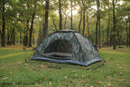 Camouflage tent with dimensions and weight displayed - offered by the best gear provider in Boston, The Adirondack Tool Co. 