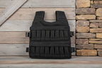 Black weighted vest (inside out reverse view) on a white background - offered by the best hiking store in New York, The Adirondack Tool Company