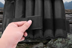 Black velcro strap to stabilize weights on a white background - offered by the best hiking store in New York, The Adirondack Tool Company