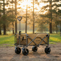 Qunature beige folding wagon in an outdoor setting - offered by the best outdoor gear store in Virginia, The Adirondack Tool Co.