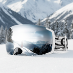 Anti-Fog Ski Goggles Double-Layer UV400 Protection Lenses for Clear View
