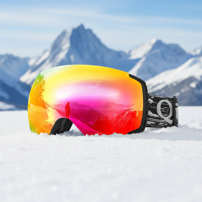 Anti-Fog Ski Goggles Double-Layer UV400 Protection Lenses for Clear View