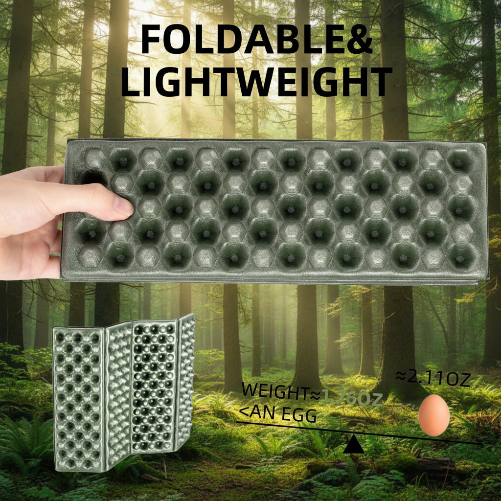 Foldable and lightweight camping mat 