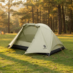 White tent with a Qunature logo in a forest setting - offered by the best camping gear store in Massachusetts, The Adirondack Tool Co.