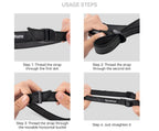 Step-by-step guide on how to use Qunature's multi-purpose cargo binding strap - offered by The Adirondack Tool Co.