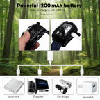 Product image with USB charging capabilities and battery information