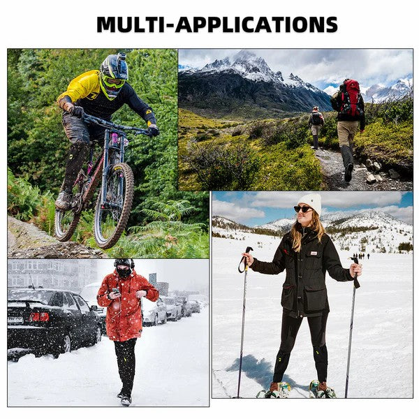 Collage of people in various outdoor activities